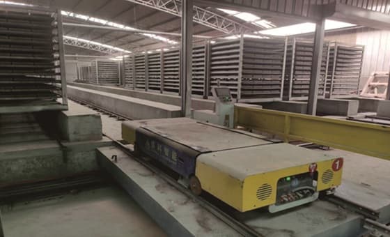 Wall& Floor Tiles Production Line with Frame On-site in Our Customer's Factory in NINXIA