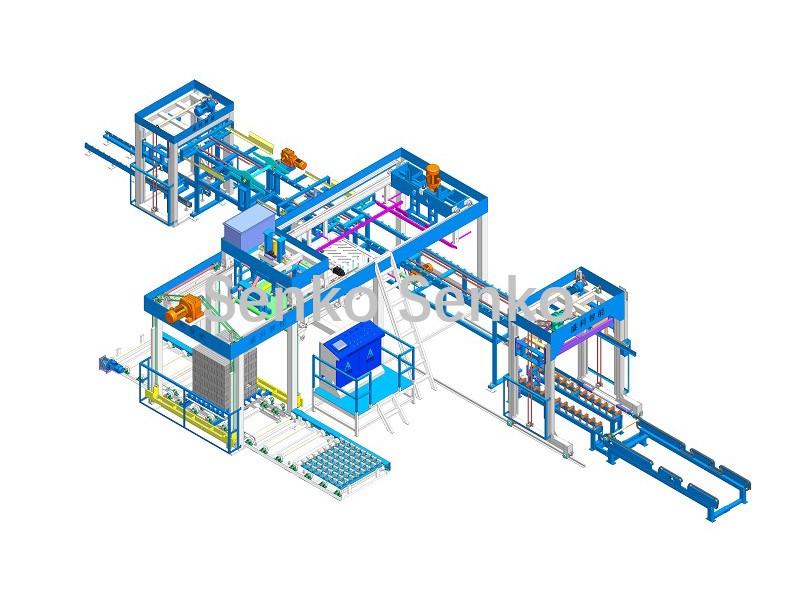 Automated Concrete Brick Stacking System