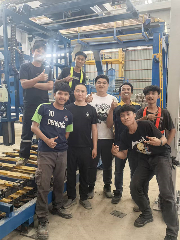 Celebrating the successful completion of another overseas project!