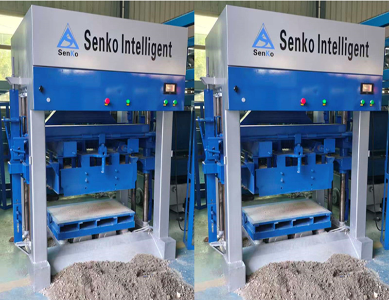 One-button controlled manual brick block forming machine