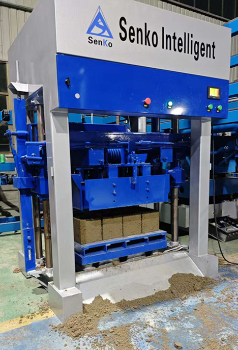 The testing of one botton controlled manual block forming machine has been successful