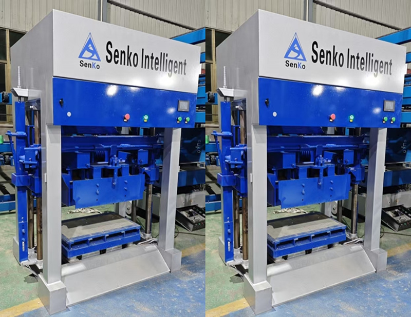 Manual Buttons-Controlled Block Making Machine